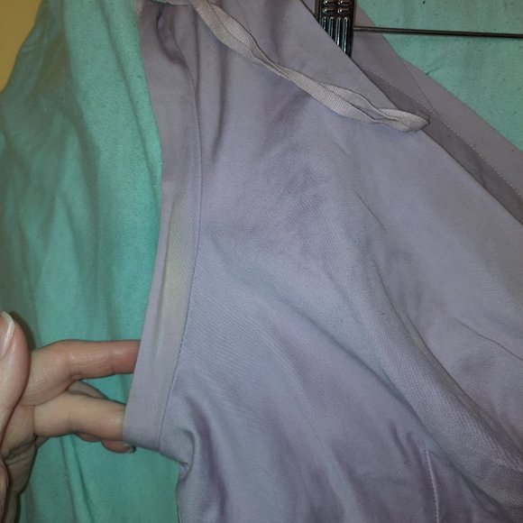 Modcloth x Emily and Fin surplice Keener Postures A-Line Dress lavender - Picture 3 of 6